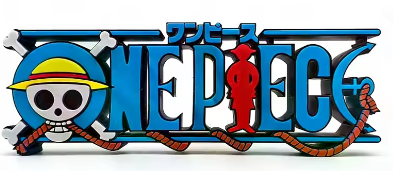 Straw Hat Skull 3D Display Sign